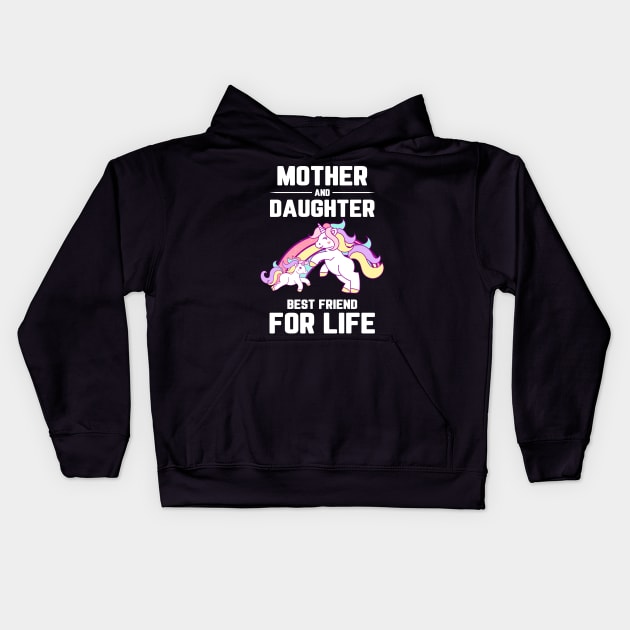 Mother and Daughter Best Friend for Life Kids Hoodie by Hannah's Bear Tees